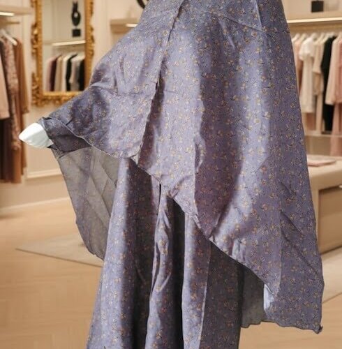 3 Piece Umrah Abaya (Grey & Yellow)