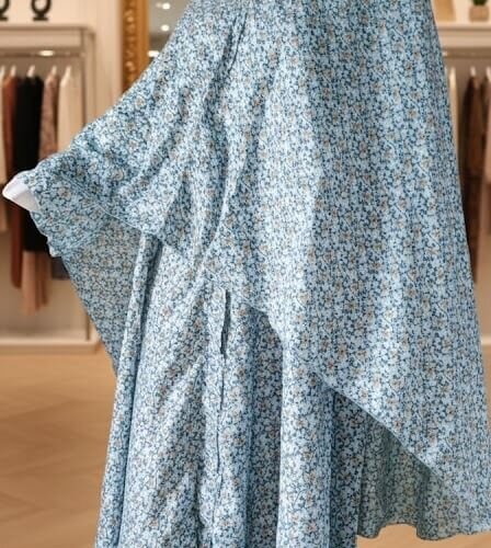 3 Piece Umrah Abaya (Light Blue)