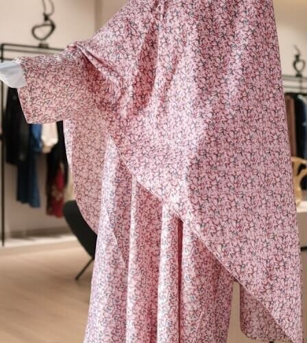 3 Piece Umrah Abaya (Brown & Blue)