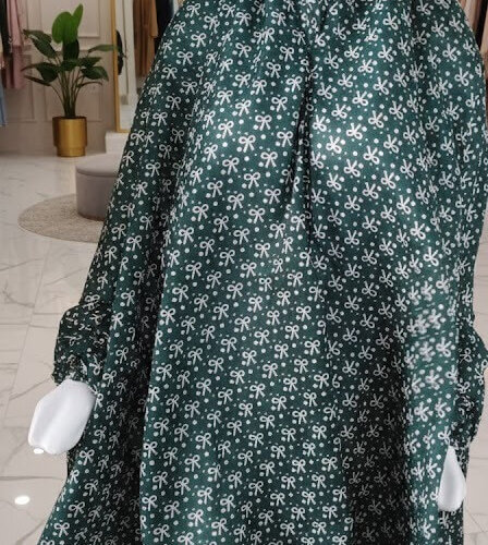 Umbrella Namaz Chadar (Green & White)