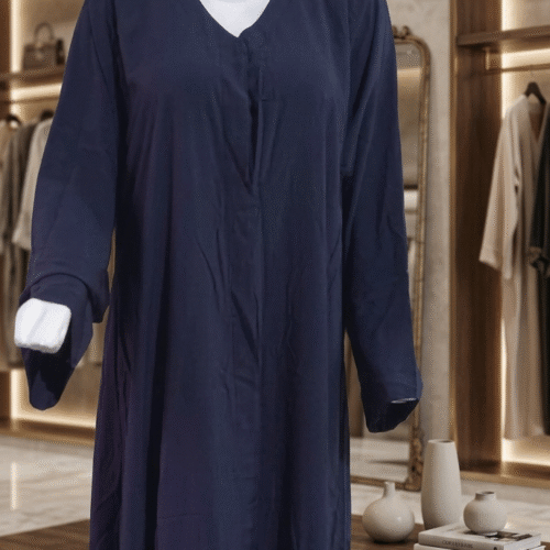 Malai Lawn Umrah Abaya (Blue)