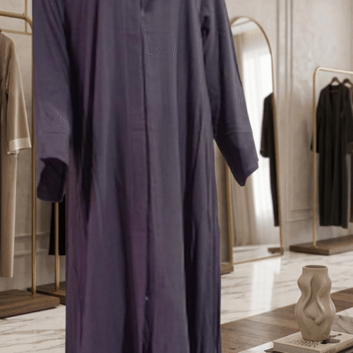 Malai Lawn Umrah Abaya (Grey)