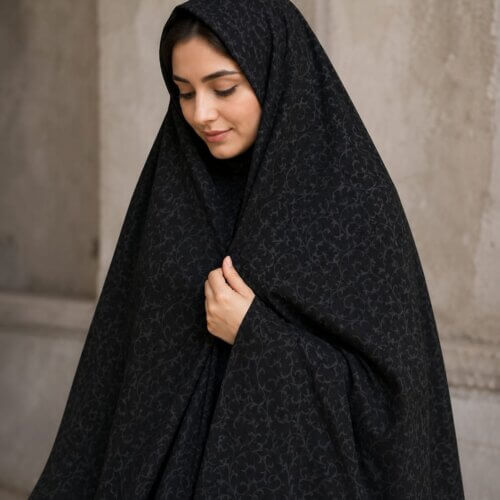 Irani chadar Black